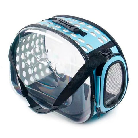 Bolsa De Transporte Para Pets Cachorro Cão e Gatos Caixa de Transporte - Azul 42 cm