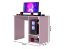 Ver imagem 3 de Mesa Gamer para Pc como Nicho para Cpu Cor Rose Ja