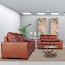 Ver imagem 6 de Sofá 2 e 3 Lugares Turim Couro Caramelo - Gran Belo