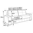 Ver imagem 2 de Sofá 2 e 3 Lugares Turim Couro Caramelo - Gran Belo