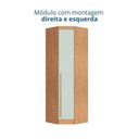 Ver imagem 5 de Guarda-Roupa Modulado 3 Peças Infinity Marrom/Cedro/Pistache