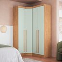 Ver imagem 1 de Guarda-Roupa Modulado 3 Peças Infinity Marrom/Cedro/Pistache