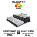 Ver imagem 6 de Bicama Box Solteiro Suede 88x188x28 Cm com Colchão Gransleep Molas Verticoil e Colchão