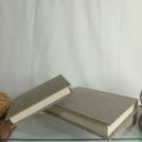 Ver imagem 4 de Jogo 2 Peças Caixa Livro Decorativa de Chenile Bege 5.0x25.0x30.0cm Organizadora