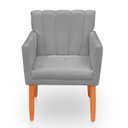 Ver imagem 1 de Poltrona Cadeira para Sala Elegante Confortável e Reforçada Carol Suede