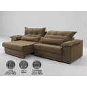 Ver imagem 3 de Sofá Retrátil e Reclinável com Molas Ensacadas e Carregador Usb Colosso 2,90m Veludocristal