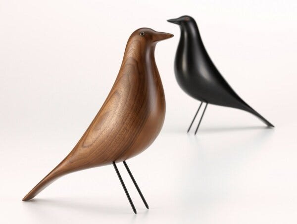 Pássaro Eames House Bird Walnut - Design - Arte - Decoração - 3