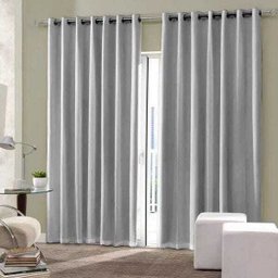 Cortina Blackout Sala-Quarto Tecido Blackout 6Metros Cor Gelo Envio Rápido - 1