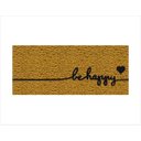 Ver imagem 1 de Tapete Capacho Be Happy Slim 70x30 - Ouro