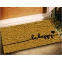 Ver imagem 2 de Tapete Capacho Be Happy Slim 70x30 - Ouro