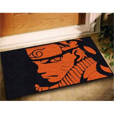 Tapete Capacho Naruto Konoha 60x40 Cor: Asphalt