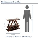 Ver imagem 3 de Carrinho Bar Taj Fit - Cor: Avelã