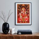 Ver imagem 2 de Quadro Deusa Hindu Durga - 60x48cm:madeira Preta