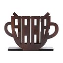 Ver imagem 1 de Porta Guardanapo Xicara De Café 12X4X14 Cm Marrom