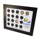 Ver imagem 1 de Quadro Porta Moedas Olimpíadas - imã e vidro Branco