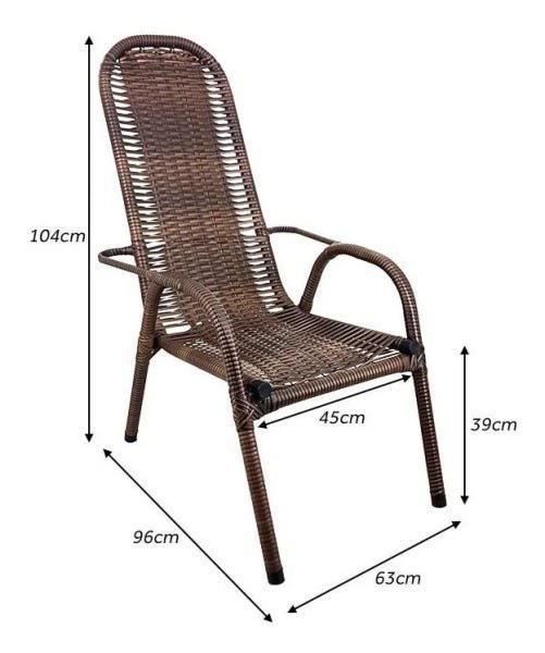 Cadeira de Área em Fibra de Junco Sintético - 2
