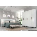 Ver mais imagens de Guarda Roupa Casal 6 Portas e 3 Gavetas Clara Flex Branco - Panan