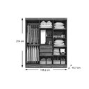 Ver imagem 7 de Guarda Roupa Casal 6 Portas e 3 Gavetas Clara Flex Branco - Panan