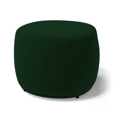 Puff Decorativo Living Aisha Orgânico Veludo Verde Escuro - Desk Design