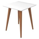 Ver imagem 4 de Mesa Lateral Quadrada 44 cm Utopia Sala de Estar Decorativo - Branco Gloss