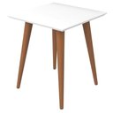 Ver imagem 2 de Mesa Lateral Quadrada 44 cm Utopia Sala de Estar Decorativo - Branco Gloss