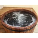 Ver imagem 3 de Hidro Ofurô de madeira cedro rosa ø110x85 - 8000w / 220v - para até 2 pessoas - modelo topline