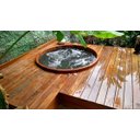 Ver imagem 2 de Hidro Ofurô de madeira cedro rosa ø110x85 - 8000w / 220v - para até 2 pessoas - modelo topline