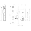 Ver imagem 4 de Fechadura Conceito Duda Externa 55mm Alumínio Anodizado Natural Lockwell