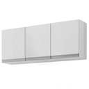 Ver imagem 1 de Armário Aéreo 120 Cm 3 Portas Andreia Branco Branco
