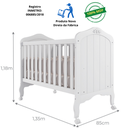 Ver imagem 5 de Berço Americano Mini Cama 2 em 1 Provençal 100% Mdf