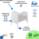 Ver imagem 3 de Berço Americano Mini Cama 2 em 1 Provençal 100% Mdf