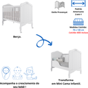 Ver imagem 4 de Berço Americano Mini Cama 2 em 1 Provençal 100% Mdf