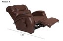 Ver imagem 6 de Poltrona Reclinável Imperial Motorizada Courissimo com Lift:marrom 850