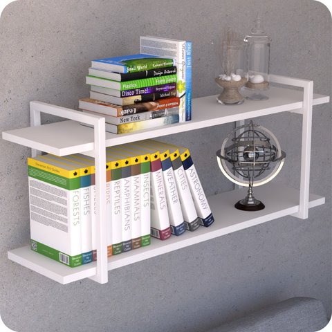 Prateleira Estilo industrial Para Sala Parede GND BB 120cm