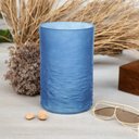 Ver imagem 3 de Vaso Decorativo em Vidro Rustico Cor Azul 22x20,5cm