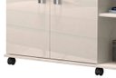 Ver imagem 3 de Rack para TV Lisboa Off White com Canela - Lukaliam Móveis