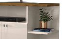 Ver imagem 4 de Rack para TV Lisboa Off White com Canela - Lukaliam Móveis