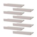 Ver imagem 2 de Kit 8 Prateleiras Porta Quadros 40 X 10cm Branca Suporte Invisível