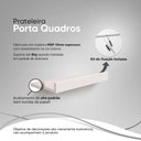 Ver imagem 4 de Kit 8 Prateleiras Porta Quadros 40 X 10cm Branca Suporte Invisível