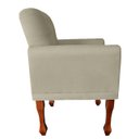 Ver imagem 2 de Poltrona Stephany Luxuosa para Recepção e Escritório Advocacia - Suede - Sv Decor:bege
