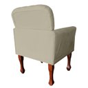 Ver imagem 3 de Poltrona Stephany Luxuosa para Recepção e Escritório Advocacia - Suede - Sv Decor:bege