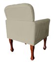 Ver imagem 3 de Poltrona Stephany Luxuosa para Recepção e Escritório Advocacia - Suede - Sv Decor:bege