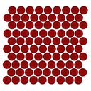 Ver imagem 1 de Pastilha de Vidro Ball Red 3x3 Placa 30x30cm - 1313060003