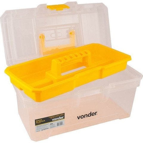 Caixa Maleta Organizadora Pescaria e Ferramentas com Bandeja Removível - 12 Kg