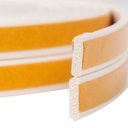 Ver imagem 2 de Borracha Vedação Branco Veda Fresta Fita Adesiva Rolo 6m Modelo Pequeno 2x9mm Comfort Door