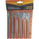 Ver imagem 3 de Jogo de Brocas Chatas para Madeira 10-25mm Aço Carbono 6 Peças Saprta