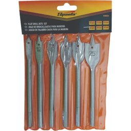 Jogo de Brocas Chatas para Madeira 10-25mm Aço Carbono 6 Peças Saprta - 3
