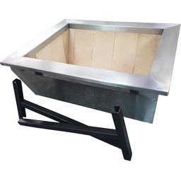 BRASEIRO COOKTOP DE EMBUTIR , INTEIRO EM AÇO INOX -60X50X25-BMD60 - 3