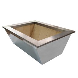 BRASEIRO COOKTOP DE EMBUTIR , INTEIRO EM AÇO INOX -60X50X25-BMD60 - 1