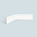Ver imagem 1 de Rodapé de Poliestireno Espaçofloor Frisado Slim Branco 7cm X 10mm X 2,20m